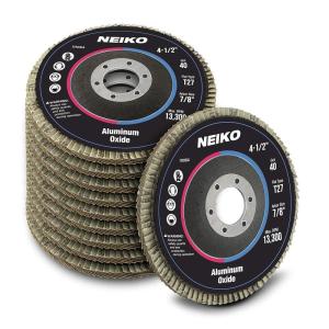 imageNEIKO 11142A 10 Pack Zirconia Flap Discs 412 for Angle Grinder 40 Grit Flapper Wheel Angled T29 Grinding Wheel 45 Inch Flap Disc 78quot Arbor Grinding Disc Flap Wheel for Wood ampamp Metal SandingAO