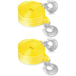 imageNEIKO 51008A Heavy Duty Tow Strap with Hooks 2 x 30 10000 LB Capacity Tow Rope for Vehicles Cars Trucks ATV Tow Strap2 x 20 2 Pack