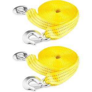 imageNEIKO 51008A Heavy Duty Tow Strap with Hooks 2 x 30 10000 LB Capacity Tow Rope for Vehicles Cars Trucks ATV Tow Strap2 x 30 2 Pack