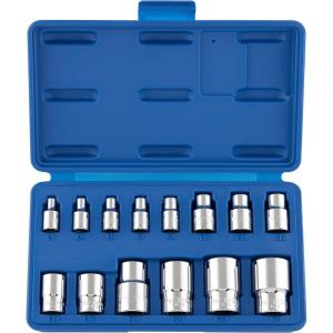 imageNeiko 02473A External Torx Plus Socket Set10 Piece  14Inch EP6  EP8 38Inch EP10  EP16 12Inch Square Drive EP18 and EP24  CRV SteelETorx