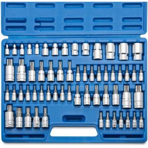 imageNeiko 02473A External Torx Plus Socket Set10 Piece  14Inch EP6  EP8 38Inch EP10  EP16 12Inch Square Drive EP18 and EP24  CRV SteelTorx  TP Torx  Torx Plus  ETorx