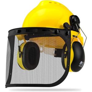 imageNeiko 53829A Protective Safety Goggles  Clear Polycarbonate Lens  Impact and Chemical Splash Resistant  Construction Lab Work Gun Shooting  Indirect Ventilation  ANSI Z871 green universalForestry Helmet