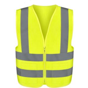 imageNeiko HighVisibility Safety Vest with Reflective Strips for Emergency Construction and Safety UseYellow