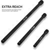 imageNEIKO 00258A 15 Long Impact Extension Set and Impact Socket Adapter Set 14quot 38 12 Drive Extensions and Socket Adapters 6 Pieces Total 3 Piece Each Chrome Vanadium CrV SteelExtension  Reducer  Swivel