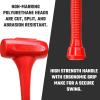 image:imageNEIKO 02851A Dead Blow Hammer 5 Pounds Neon Orange Deadblow Hammers Mallet Spark and Rebound Resistant Unibody Molded Soft Blow Rubber Checkered Grip Steel Shot and Core9 Pound