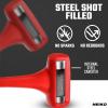 image:imageNEIKO 02851A Dead Blow Hammer 5 Pounds Neon Orange Deadblow Hammers Mallet Spark and Rebound Resistant Unibody Molded Soft Blow Rubber Checkered Grip Steel Shot and Core12 Pound