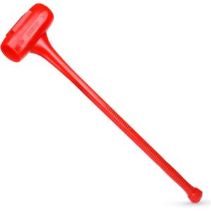 image:imageNEIKO 02851A Dead Blow Hammer 5 Pounds Neon Orange Deadblow Hammers Mallet Spark and Rebound Resistant Unibody Molded Soft Blow Rubber Checkered Grip Steel Shot and Core9 Pound