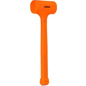 image:imageNEIKO 02851A Dead Blow Hammer 5 Pounds Neon Orange Deadblow Hammers Mallet Spark and Rebound Resistant Unibody Molded Soft Blow Rubber Checkered Grip Steel Shot and Core15 Pound
