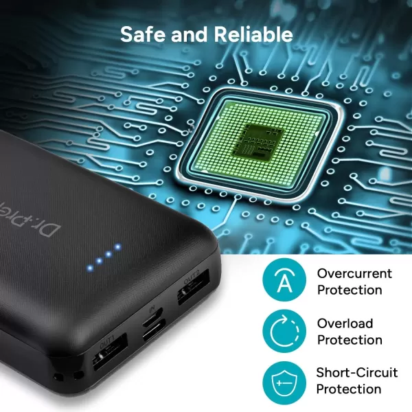 imageDRPREPARE 5V 3A Heated Vest Battery Pack 10000mAh Power Bank for Heated Jacket with Dual USB Outputs ampamp Type C inOutput UltraCompact Portable External Battery Charger Eye Mask iPhone iPad
