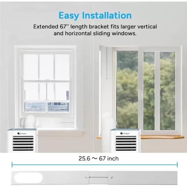 imageDRPREPARE 8000 BTU Portable Air Conditioner Cooling Dehumidifier Fan ampamp Sleep Modes 4in1 Portable AC wRemote Control ampamp 67 Window Kit Cools Up To 300 sq ft 124H Timers10 000 BTU with WiFi