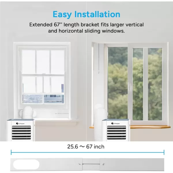 imageDRPREPARE 8000 BTU Portable Air Conditioner Cooling Dehumidifier Fan ampamp Sleep Modes 4in1 Portable AC wRemote Control ampamp 67 Window Kit Cools Up To 300 sq ft 124H Timers8 000 BTU