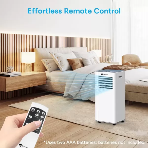 imageDRPREPARE 8000 BTU Portable Air Conditioner Cooling Dehumidifier Fan ampamp Sleep Modes 4in1 Portable AC wRemote Control ampamp 67 Window Kit Cools Up To 300 sq ft 124H Timers8 000 BTU