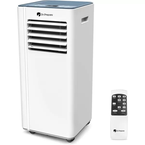 imageDRPREPARE 8000 BTU Portable Air Conditioner Cooling Dehumidifier Fan ampamp Sleep Modes 4in1 Portable AC wRemote Control ampamp 67 Window Kit Cools Up To 300 sq ft 124H Timers8 000 BTU
