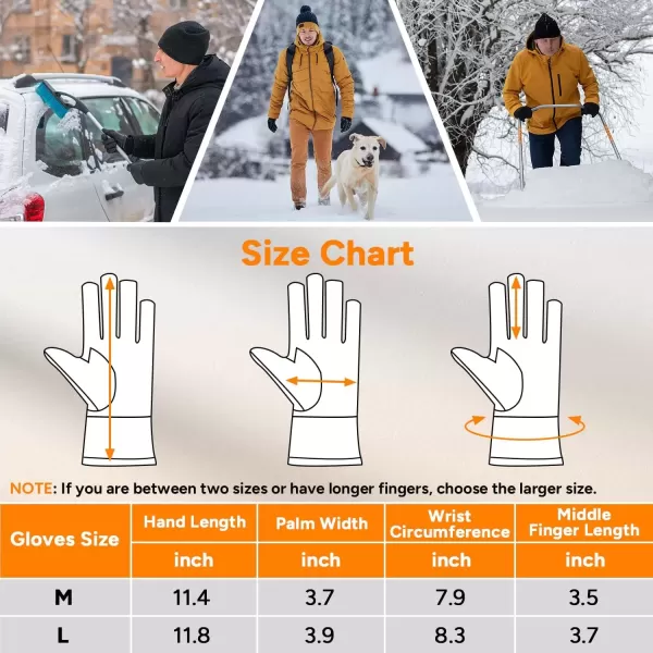 imageDRPREPARE Heated Gloves for Men Women 3200mAh Rechargeable Electric Battery Thin Heated Motorcycle Work Gloves Liners Touch Screen Gloves Winter Hand Warmer for Hunting Skiing SnowboardingMedium