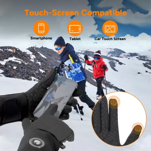 imageDRPREPARE Heated Gloves for Men Women 3200mAh Rechargeable Electric Battery Thin Heated Motorcycle Work Gloves Liners Touch Screen Gloves Winter Hand Warmer for Hunting Skiing SnowboardingMedium