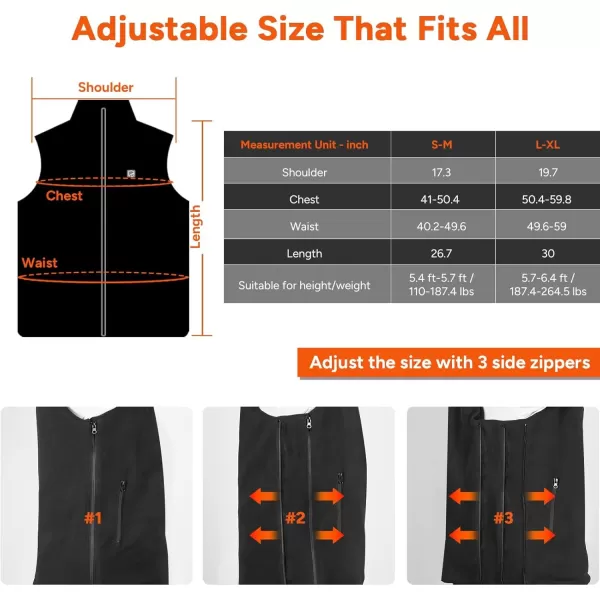imageDRPREPARE Heated Vest Electric Heated Jacket for Men Women Winter Heated Clothing with Heating Zones ampamp 3 Heat LevelsPolar Fleece Heated Vest