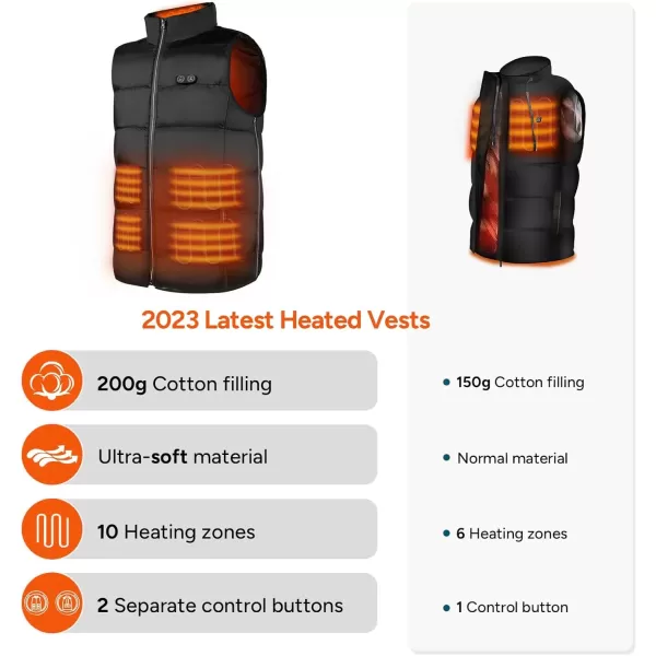 imageDRPREPARE Heated Vest Electric Heated Jacket for Men Women Winter Heated Clothing with Heating Zones ampamp 3 Heat LevelsPolyester Heated Vest