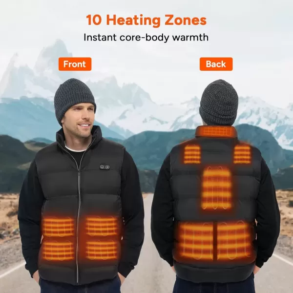 imageDRPREPARE Heated Vest Electric Heated Jacket for Men Women Winter Heated Clothing with Heating Zones ampamp 3 Heat LevelsPolyester Heated Vest
