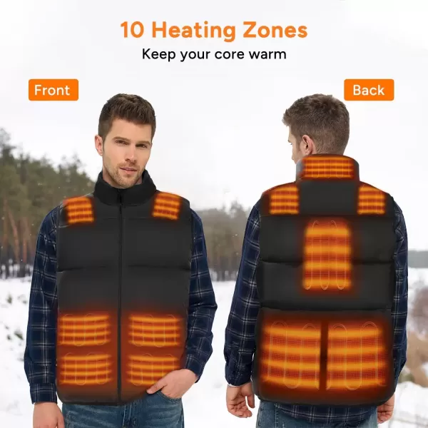 imageDRPREPARE Heated Vest Electric Heated Jacket for Men Women Winter Heated Clothing with Heating Zones ampamp 3 Heat LevelsPolyester Heated Vest with Battery Pack