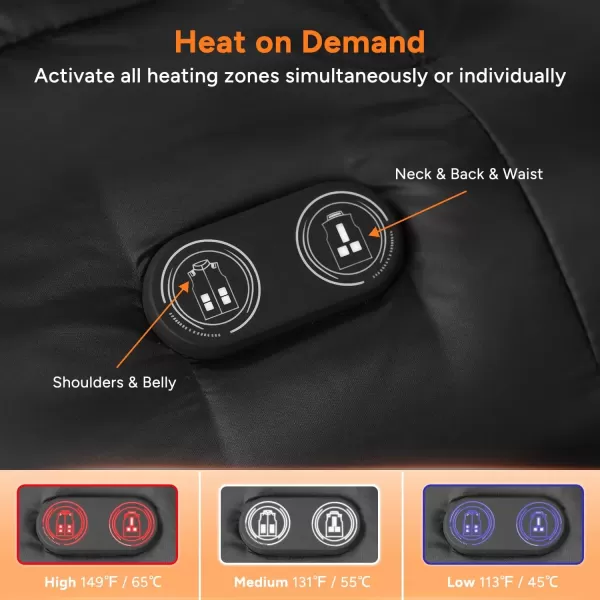 imageDRPREPARE Heated Vest Electric Heated Jacket for Men Women Winter Heated Clothing with Heating Zones ampamp 3 Heat LevelsPolyester Heated Vest with Battery Pack