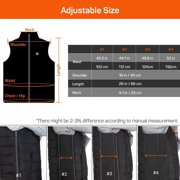 imageDRPREPARE Heated Vest Unisex Winter Hooded Heated Vests Outerwear for Men Women Lightweight USB Electric Heated Clothing Vest with 3 Heating Levels Adjustable Size Battery Pack Not Included