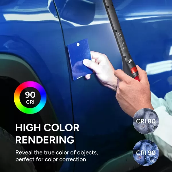imageDRPREPARE LED Work Light 4000mAh Rechargeable COB Mechanic Light 700 Lumens Portable Lights with Magnetic Base 360 Swivel for Car Paint Correction WorkshopRepair Inspection EmergencyCRI 90