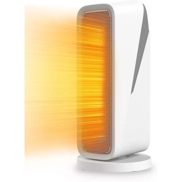 imageDRPREPARE Space Heater for Indoor Use 1500W Portable Electric Heater with ECO Thermostat ampamp 60Oscillation 16 Ceramic Tower Heater with Timer ampamp Remote Fast Heating Safe for Bedroom Office Home16 inch  White