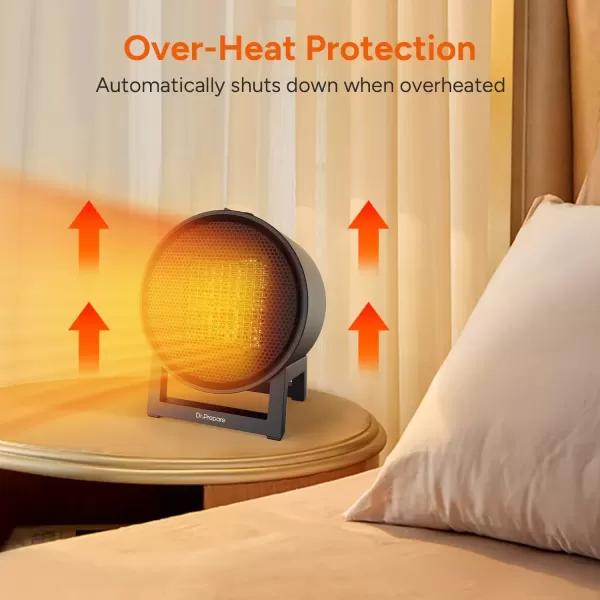 imageDRPREPARE Space Heater for Indoor Use 1500W Portable Electric Heater with ECO Thermostat ampamp 60Oscillation 16 Ceramic Tower Heater with Timer ampamp Remote Fast Heating Safe for Bedroom Office Home6 inch