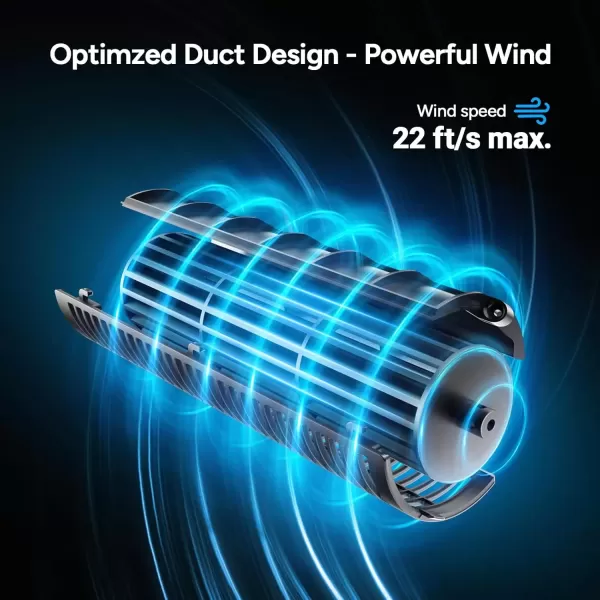 imageDRPREPARE Tower Fan for Bedroom 28 dB Quiet Personal Fan 3 Speeds Detachable Washable Bladeless Fan 80 Oscillating Fans for Indoors 16 Inch Portable Table Desk Fan for Home OfficeBlack
