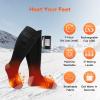imageDRPREPARE Heated Socks Rechargeable Heated Sock for Men Women 4000 mAh Heating Battery Powered Warmer Socks Washable for Skiing Hunting Fishing Camping Hiking