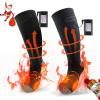 imageDRPREPARE Heated Socks Rechargeable Heated Sock for Men Women 4000 mAh Heating Battery Powered Warmer Socks Washable for Skiing Hunting Fishing Camping Hiking