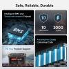 imageDRPREPARE 12V 100Ah Portable Power Station Solar Powered Battery 1280Wh LiFePO4 Battery with Hub for Home CPAP Outdoor RV Outdoor Camping Off Grid Applications
