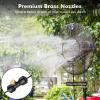 imageDRPREPARE Fan Mister for Outside Magnetic Fan Misting Kit Mist Attachment Portable Misting Cooling System with 164FT Mist Water Hosefor Patio Backyard Garden Terrace Pool Fans Not IncludedRing Misting System