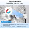 imageDRPREPARE Fan Mister for Outside Magnetic Fan Misting Kit Mist Attachment Portable Misting Cooling System with 164FT Mist Water Hosefor Patio Backyard Garden Terrace Pool Fans Not IncludedMagnetic Misting System