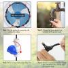 imageDRPREPARE Fan Mister for Outside Magnetic Fan Misting Kit Mist Attachment Portable Misting Cooling System with 164FT Mist Water Hosefor Patio Backyard Garden Terrace Pool Fans Not IncludedRing Misting System