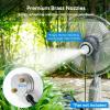 imageDRPREPARE Fan Mister for Outside Magnetic Fan Misting Kit Mist Attachment Portable Misting Cooling System with 164FT Mist Water Hosefor Patio Backyard Garden Terrace Pool Fans Not IncludedMagnetic Misting System
