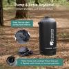 imageDRPREPARE Portable Shower for Camping 4 Gallons15L Camping Shower Portable Outdoor Camp Shower for Camping Beach Hiking Climbing Pet Cleaning Car Washing4 Gallons With Foot Pump