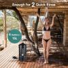 imageDRPREPARE Portable Shower for Camping 4 Gallons15L Camping Shower Portable Outdoor Camp Shower for Camping Beach Hiking Climbing Pet Cleaning Car Washing4 Gallons With Foot Pump