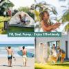 imageDRPREPARE Portable Shower for Camping 45 Gallons Camping Shower Bag Portable Outdoor Shower with Pump for Hiking Climbing Pet Cleaning Car Washing Beach ampamp Emergency5g With Rechargeable Pump