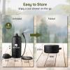 imageDRPREPARE Portable Shower for Camping 45 Gallons Camping Shower Bag Portable Outdoor Shower with Pump for Hiking Climbing Pet Cleaning Car Washing Beach ampamp Emergency4g With Rechargeable Pump