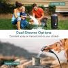 imageDRPREPARE Portable Shower for Camping 45 Gallons Camping Shower Bag Portable Outdoor Shower with Pump for Hiking Climbing Pet Cleaning Car Washing Beach ampamp Emergency5g With Foot Pump