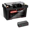imageDRPREPARE 12V 100Ah Portable Power Station Solar Powered Battery 1280Wh LiFePO4 Battery with Hub for Home CPAP Outdoor RV Outdoor Camping Off Grid Applications