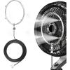 imageDRPREPARE Fan Mister for Outside Magnetic Fan Misting Kit Mist Attachment Portable Misting Cooling System with 164FT Mist Water Hosefor Patio Backyard Garden Terrace Pool Fans Not IncludedStainless Steel Misting System