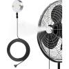 imageDRPREPARE Fan Mister for Outside Magnetic Fan Misting Kit Mist Attachment Portable Misting Cooling System with 164FT Mist Water Hosefor Patio Backyard Garden Terrace Pool Fans Not IncludedMagnetic Misting System