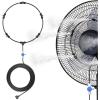 imageDRPREPARE Fan Mister for Outside Magnetic Fan Misting Kit Mist Attachment Portable Misting Cooling System with 164FT Mist Water Hosefor Patio Backyard Garden Terrace Pool Fans Not IncludedRing Misting System