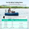 imageDRPREPARE 12V 100Ah Trolling Motor LiFePO4 Battery with LCD Meter ampamp 60A Circuit Breaker Kit Group 31 Lithium Iron Phosphate Battery with 100A BMS Lowtemp Protection for Boats RV ATV Trailers12V 100Ah Group 31