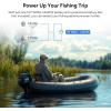 imageDRPREPARE 12V 100Ah Trolling Motor LiFePO4 Battery with LCD Meter ampamp 60A Circuit Breaker Kit Group 31 Lithium Iron Phosphate Battery with 100A BMS Lowtemp Protection for Boats RV ATV Trailers12V 100Ah G31 TM