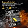 imageDRPREPARE 60Amp Circuit Breaker for Boat Trolling Motor Marine RV ATV Trailer Stereo Audio System Fuse with Manual Reset Switch Waterproof DC 12V48V Surface Mount