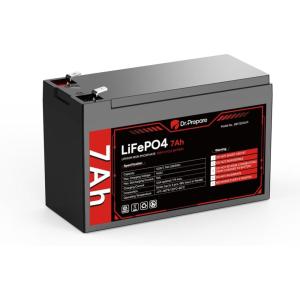 imageDRPREPARE 12V 100Ah Trolling Motor LiFePO4 Battery with LCD Meter ampamp 60A Circuit Breaker Kit Group 31 Lithium Iron Phosphate Battery with 100A BMS Lowtemp Protection for Boats RV ATV Trailers12V 7Ah