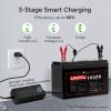 imageDRPREPARE 146V 10A ACDC LiFePO4 Lithium Battery Charger for 12V 128V Lithium Iron Phosphate Battery 3Stage Smart Charging CCCVTrickle 6 Safety Protections for RV Solar Power OffGrid